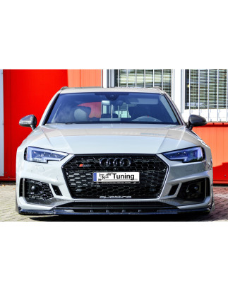Spoiler paraurti anteriore in abs con flaps laterali Audi RS4 B9 Avant (Cod. IN-INE-370031CRS4(W)-AB