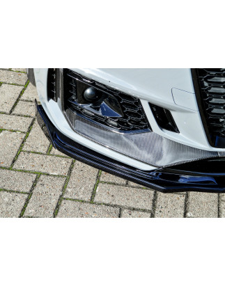 Spoiler paraurti anteriore in abs con flaps laterali Audi RS4 B9 Avant (Cod. IN-INE-370031CRS4(W)-AB