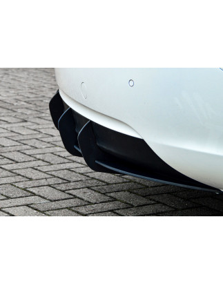 Kit pinne posteriori per diffusore adatto per veicoli con doppio scarico a sinistra  Audi A5 / B8 Fa