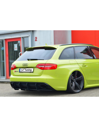 Estrattore posteriore3 pezzi. race look con pinne  Audi RS4 B8 (Cod. IN-INE-370045BRS4RT-ABS)