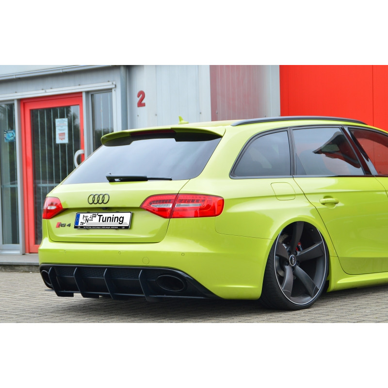 Estrattore posteriore3 pezzi. race look con pinne  Audi RS4 B8 (Cod. IN-INE-370045BRS4RT-ABS)
