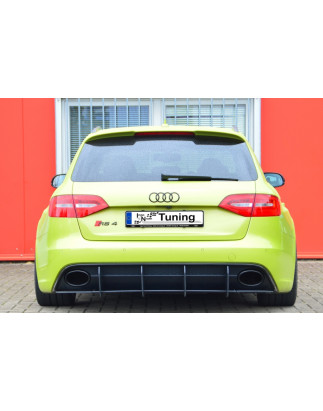 Estrattore posteriore3 pezzi. race look con pinne  Audi RS4 B8 (Cod. IN-INE-370045BRS4RT-ABS)