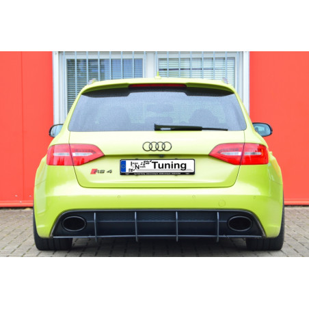 Estrattore posteriore3 pezzi. race look con pinne  Audi RS4 B8 (Cod. IN-INE-370045BRS4RT-ABS)