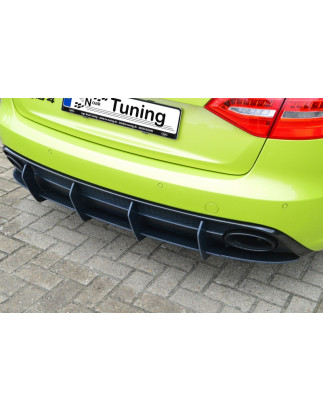 Estrattore posteriore3 pezzi. race look con pinne  Audi RS4 B8 (Cod. IN-INE-370045BRS4RT-ABS)