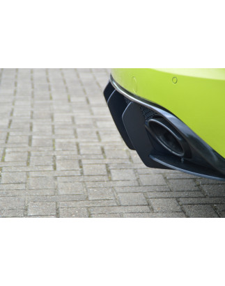 Estrattore posteriore3 pezzi. race look con pinne  Audi RS4 B8 (Cod. IN-INE-370045BRS4RT-ABS)
