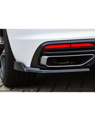 Sottoparaurti laterali posteriori con flaps laterali Audi A4 Facelift B9 8W (Cod. IN-INE-370045CFWL/