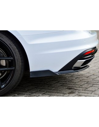 Sottoparaurti laterali posteriori con flaps laterali Audi A4 Facelift B9 8W (Cod. IN-INE-370045CFWL/