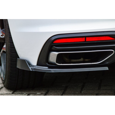 Sottoparaurti laterali posteriori con flaps laterali Audi A4 Facelift B9 8W (Cod. IN-INE-370045CFWL/