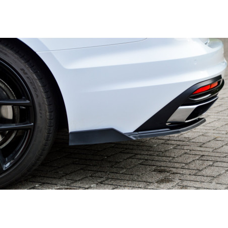 Sottoparaurti laterali posteriori con flaps laterali Audi A4 Facelift B9 8W (Cod. IN-INE-370045CFWL/