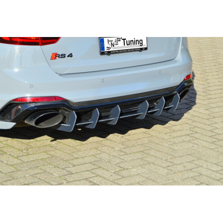 Kit pinne posteriori per diffusore Audi RS4 B9 Avant (Cod. IN-INE-370045CRS4RT-ABS)