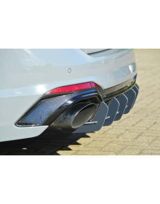 Kit pinne posteriori per diffusore Audi RS4 B9 Avant (Cod. IN-INE-370045CRS4RT-ABS)