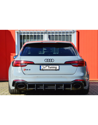 Kit pinne posteriori per diffusore Audi RS4 B9 Avant (Cod. IN-INE-370045CRS4RT-ABS)