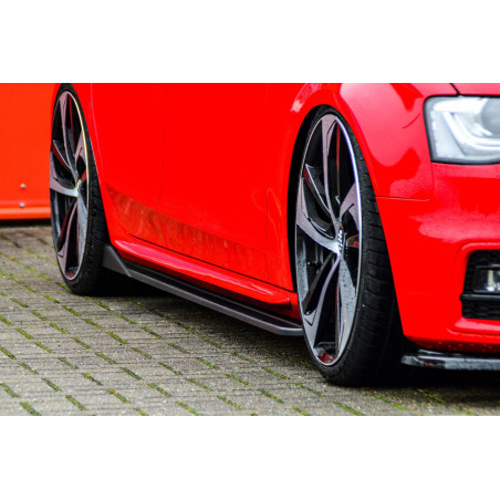 Set minigonne laterali Cup 3 con flaps Audi S4 B8 (Cod. IN-INE-370050BSLW-ABS-C)