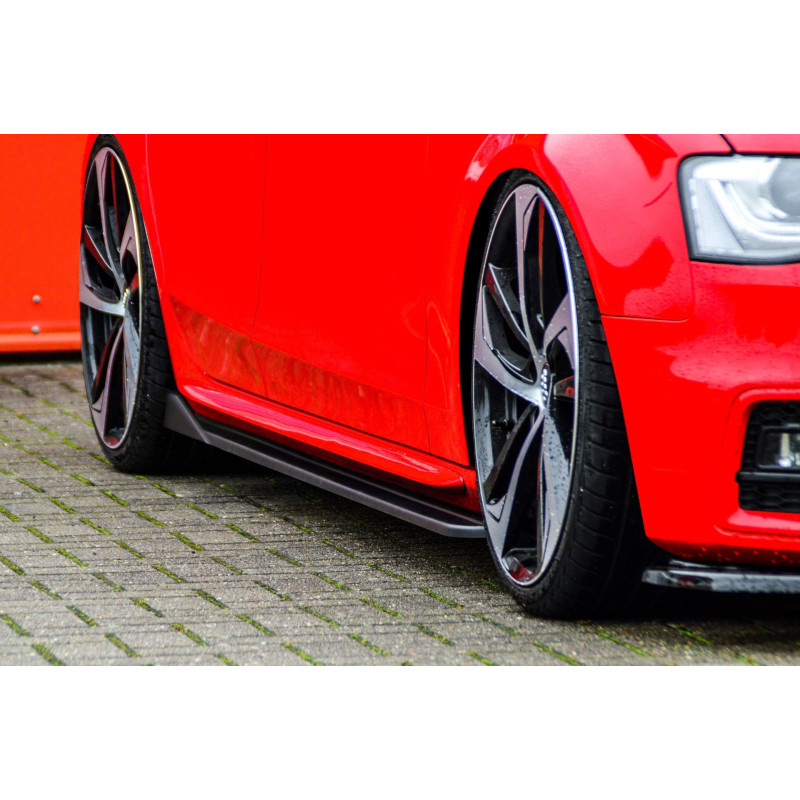 Set minigonne laterali Cup 3 con flaps Audi S4 B8 (Cod. IN-INE-370050BSLW-ABS-G)
