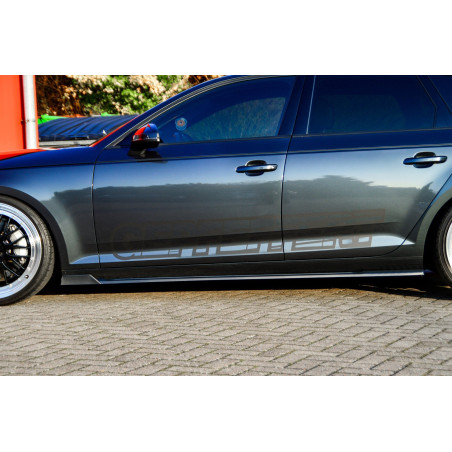 Set minigonne con flaps laterali anteriori Audi A4 B9 (Cod. IN-INE-370050CAWV-ABS-2)