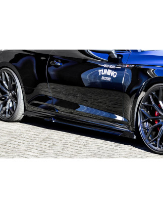Set minigonne sottoporta con flaps anteriori Audi RS5 B9 F5 (Cod. IN-INE-370050CRS5WV-ABS-C)