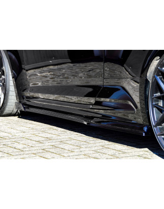 Set minigonne sottoporta con flaps anteriori Audi RS5 B9 F5 (Cod. IN-INE-370050CRS5WV-ABS-C)