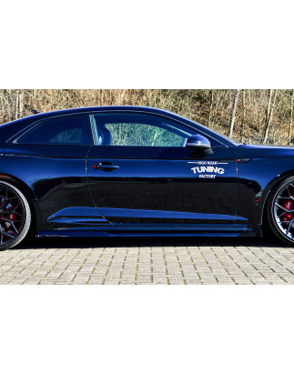 Set minigonne sottoporta con flaps anteriori Audi RS5 B9 F5 (Cod. IN-INE-370050CRS5WV-ABS-G)