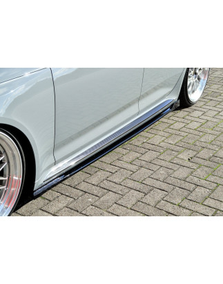 Set minigonne sottoporta con flaps posteriori Audi RS4 B9 Avant (Cod. IN-INE-370050CRSWH-ABS-G)