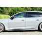 Set minigonne sottoporta con flaps anteriori Audi RS4 B9 Avant (Cod. IN-INE-370050CRSWV-ABS-G)