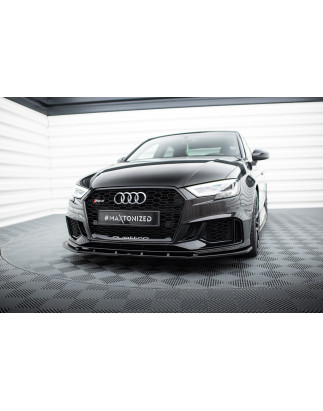 SPLITTER ANTERIORE V.1 Audi RS3 8V FL berlina (Cod. M-AU-RS3-8VF-S-FD1G)