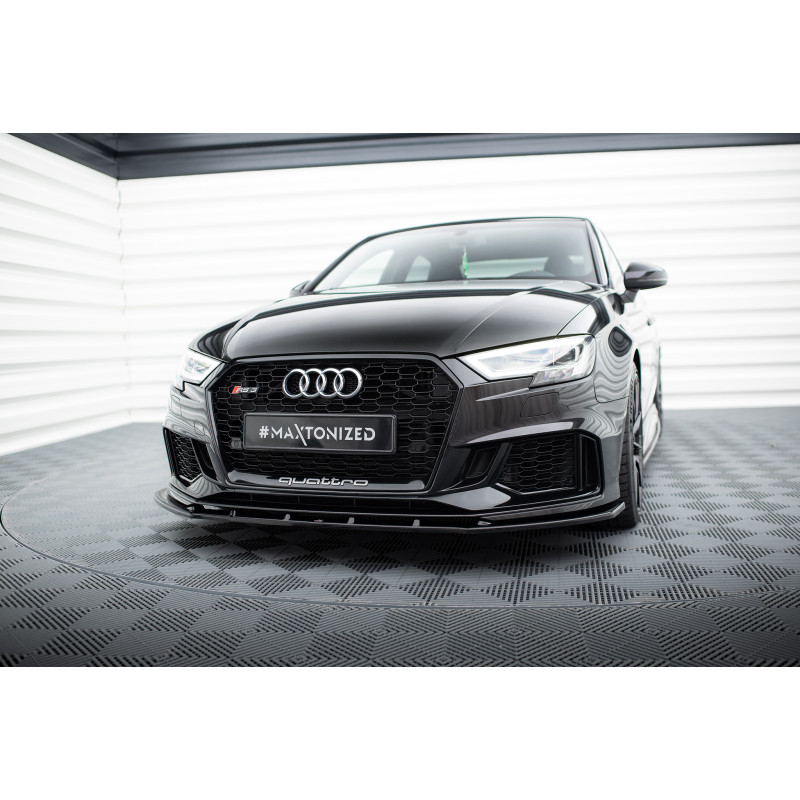 SPLITTER ANTERIORE V.1 Audi RS3 8V FL berlina (Cod. M-AU-RS3-8VF-S-FD1G)