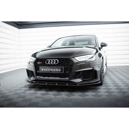 SPLITTER ANTERIORE V.1 Audi RS3 8V FL berlina (Cod. M-AU-RS3-8VF-S-FD1G)