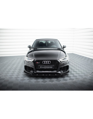 SPLITTER ANTERIORE V.1 Audi RS3 8V FL berlina (Cod. M-AU-RS3-8VF-S-FD1G)