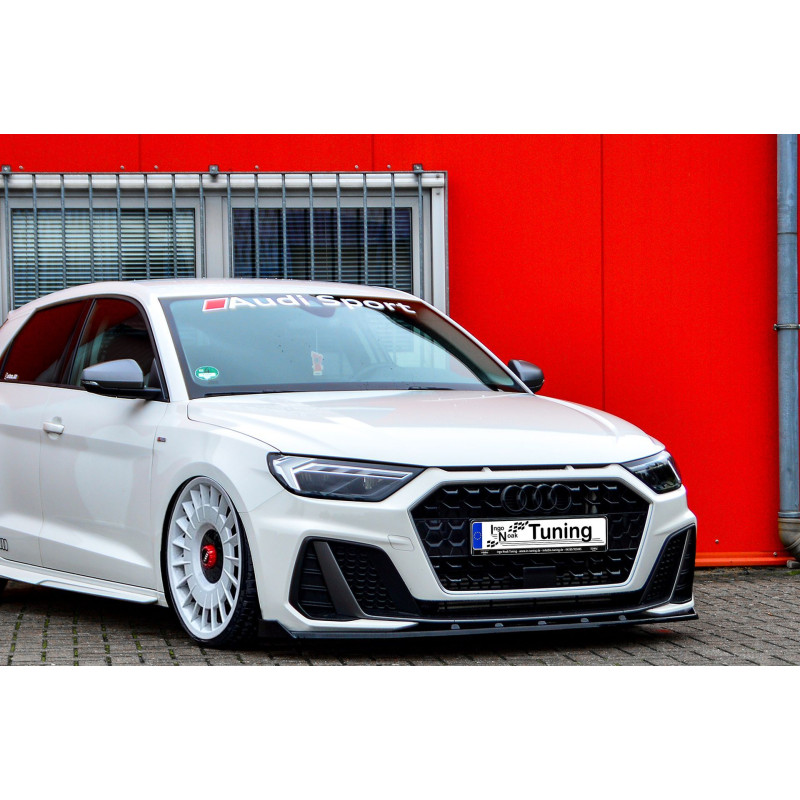Spoiler paraurti anteriore in abs con flaps laterali Audi A1 (GB) (Cod. IN-INE-390031CSL(W)-ABS )