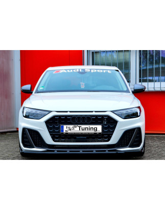 Spoiler paraurti anteriore in abs con flaps laterali Audi A1 (GB) (Cod. IN-INE-390031CSL(W)-ABS )