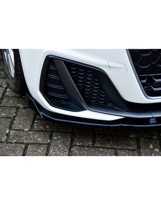 Spoiler paraurti anteriore in abs con flaps laterali Audi A1 (GB) (Cod. IN-INE-390031CSL(W)-ABS )
