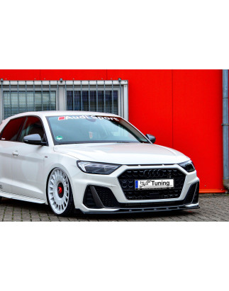 Spoiler paraurti anteriore in abs con flaps laterali Audi A1 (GB) (Cod. IN-INE-390031CSL(W)-ABS -C)