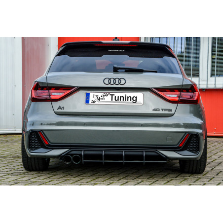 Kit pinne posteriori per diffusore  Audi A1 (GB) (Cod. IN-INE-390045CSLORT-ABS-C)