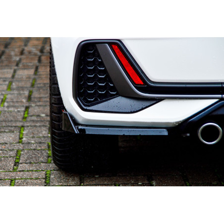Set sottoparaurti laterali posteriori in abs con flaps laterali Audi A1 (GB) (Cod. IN-INE-390045CSLW