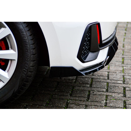 Set sottoparaurti laterali posteriori in abs con flaps laterali Audi A1 (GB) (Cod. IN-INE-390045CSLW