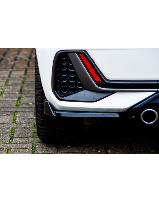 Set sottoparaurti laterali posteriori in abs con flaps laterali Audi A1 (GB) (Cod. IN-INE-390045CSLW