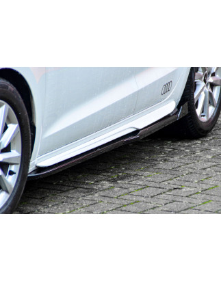 Set minigonne Cup con flaps anteriori e posteriori race look   Audi A1 (GB) (Cod. IN-INE-390050CSLW-
