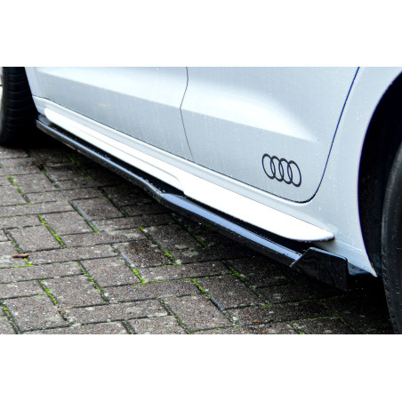 Set minigonne Cup con flaps anteriori e posteriori race look   Audi A1 (GB) (Cod. IN-INE-390050CSLW-