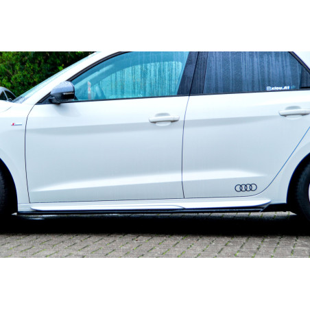 Set minigonne Cup con flaps anteriori e posteriori race look   Audi A1 (GB) (Cod. IN-INE-390050CSLW-