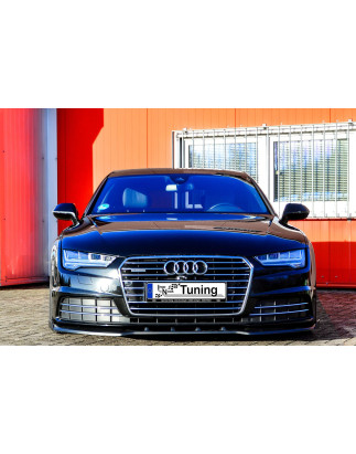 Spoiler paraurti anteriore in abs con flaps laterali Audi A7 4G C7 Facelift (Cod. IN-INE-410031B-ABS