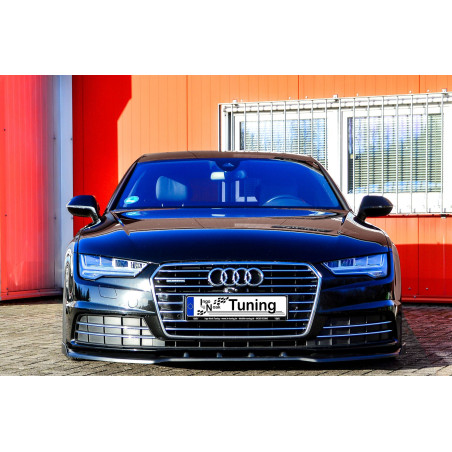 Spoiler paraurti anteriore in abs con flaps laterali Audi A7 4G C7 Facelift (Cod. IN-INE-410031B-ABS