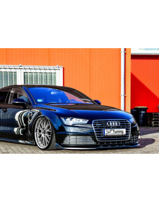 Spoiler paraurti anteriore in abs con flaps laterali Audi A7 4G C7 Facelift (Cod. IN-INE-410031B-ABS
