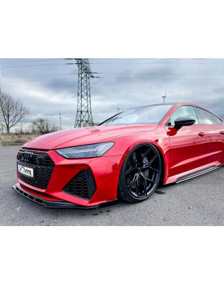 Spoiler paraurti anteriore in abs con flaps laterali Audi RS7  Typ C8 4K (Cod. IN-INE-410031CRS-ABS(