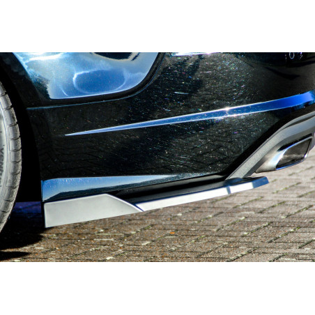 Sottoparaurti laterali posteriori con flaps laterali Audi A7 4G C7 Facelift (Cod. IN-INE-410045BL/R-
