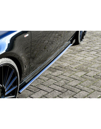 Set minigonne sottoporta con flaps posteriori  Audi A7 4G C7 Facelift (Cod. IN-INE-410050B-ABS(WH)-G