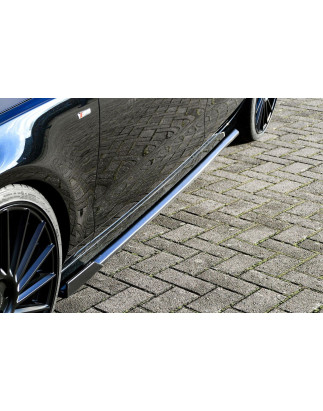 Set minigonne sottoporta con flaps anteriori Audi A7 4G C7 Facelift (Cod. IN-INE-410050B-ABS(WV)-G)