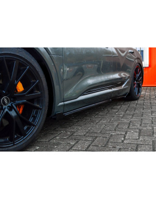 Set minigonne sottoporta con flaps anteriori e posteriori set 6 pezzi  Audi e-tron Quattro (Cod. IN-