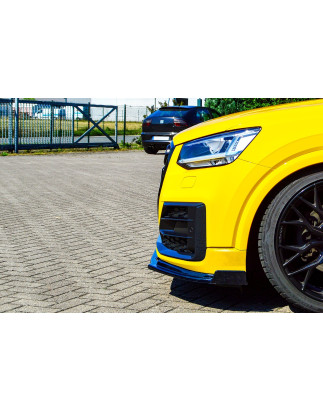 Spoiler paraurti anteriore in abs con flaps laterali Audi Q2 GA MK1 Sport  (Cod. IN-INE-430031QSW-AB