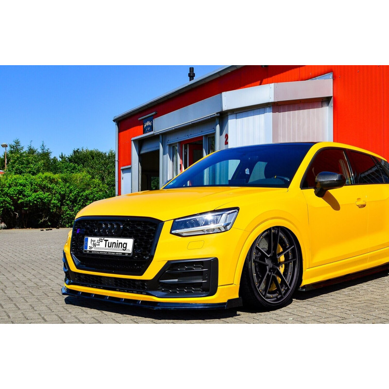 Spoiler paraurti anteriore in abs con flaps laterali Audi Q2 GA MK1 Sport  (Cod. IN-INE-430031QSW-AB