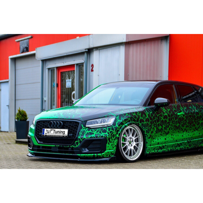 Spoiler paraurti anteriore in abs con flaps laterali Audi Q2 GA MK1 (Cod. IN-INE-430031QW-ABS-C)